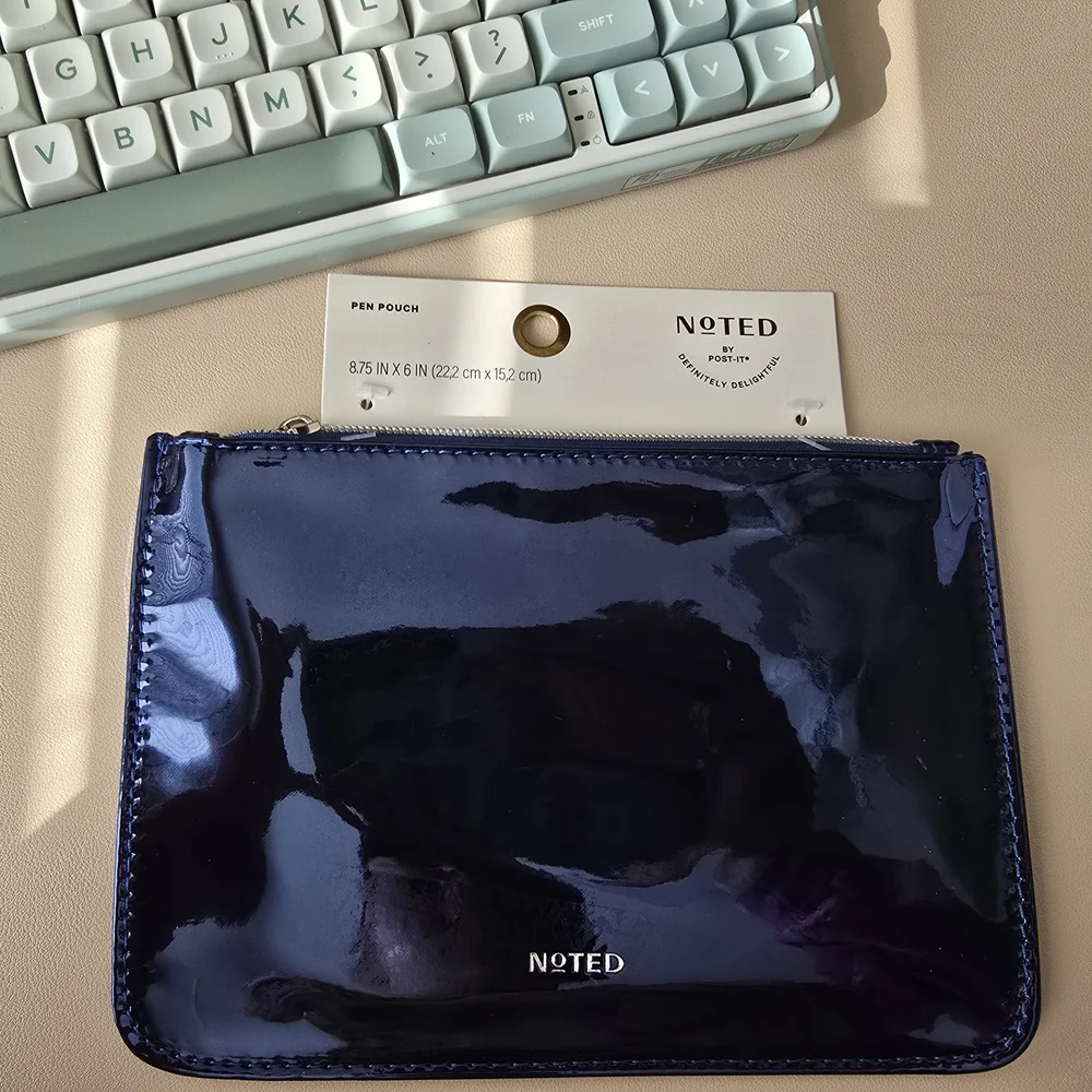 Noted by Post-it Metallic Navy Blue Pen Pouch – 8.75